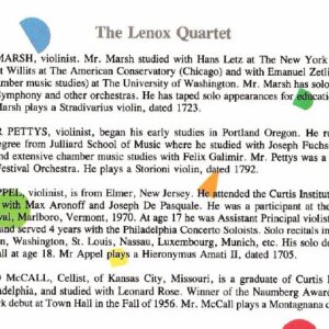 Lenox  Quartet
